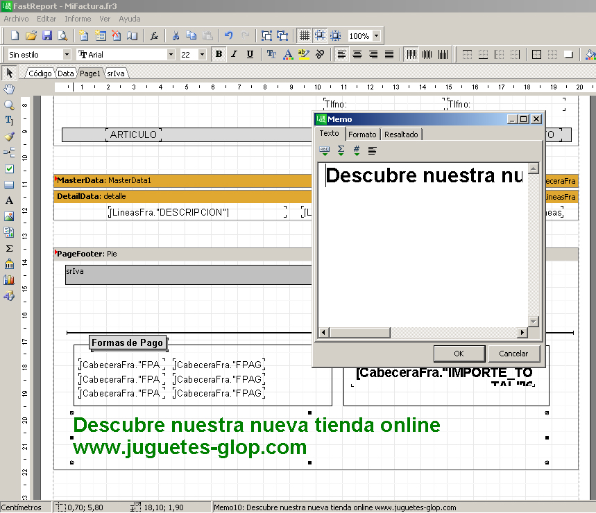 Personalizar un documento de venta 2 - Glop Software TPV