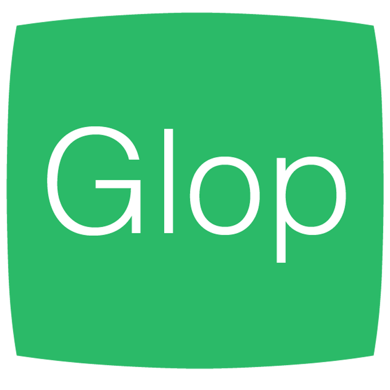 Logotipo de Glop Logotipo de Glop